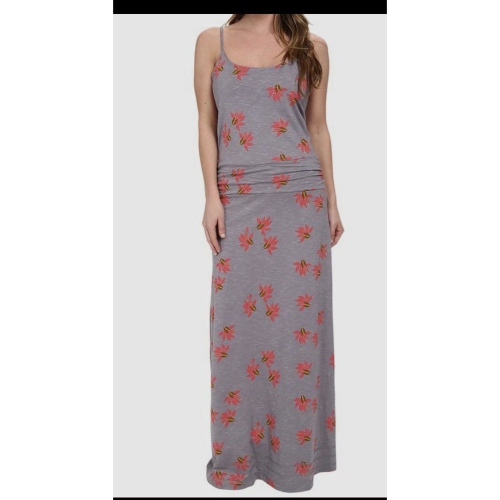 Toad & Co‎ Women's Gray Sleeveless Scoop Neck Long Island Dress Size XS Bra
